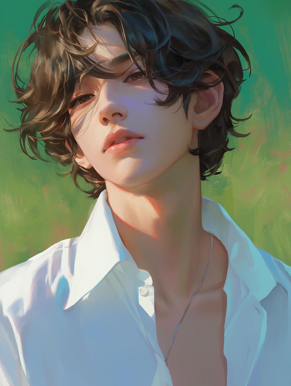 阳光帅气大男孩