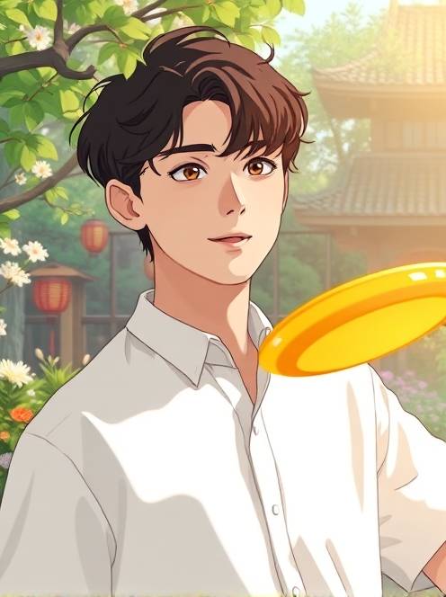 打飞盘的快乐时光